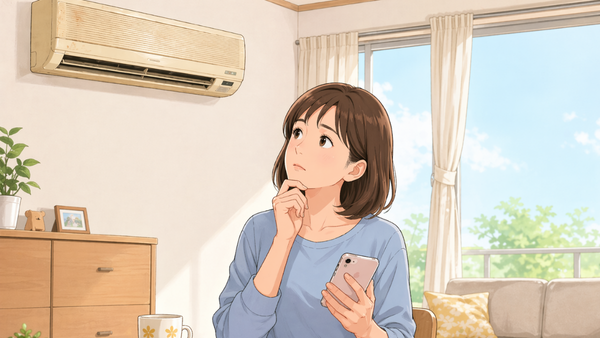 エアコン2027年問題に悩む若い主婦