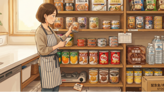 ローリングストックしている主婦