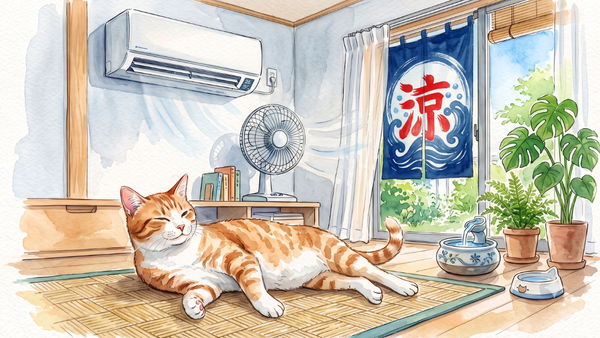 猫の熱中症予防