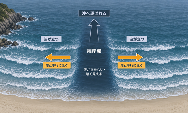 離岸流図解