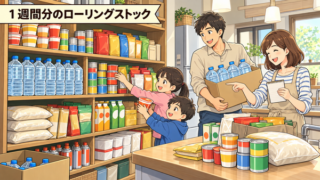 1週間分の備蓄リスト｜家族分のローリングストックを揃えるコツ
